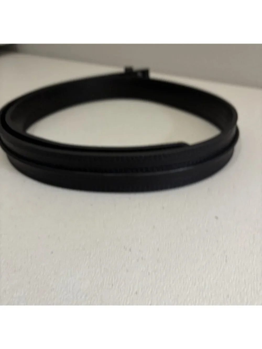 Ariat Center Bump Leather Belt In Black No Buckle Western Embossed Leather Sz 46